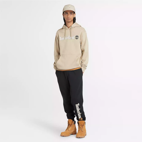  TIMBERLAND KENNEBEC RIVER LINEAR LOGO SWEATPANTS FOR MEN IN BLACK