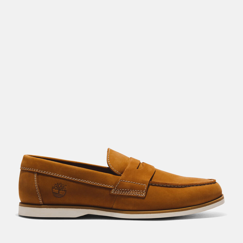 TIMBERLAND CLASSIC SLIP-ON BOAT SHOE FOR MEN IN LIGHT BROWN
