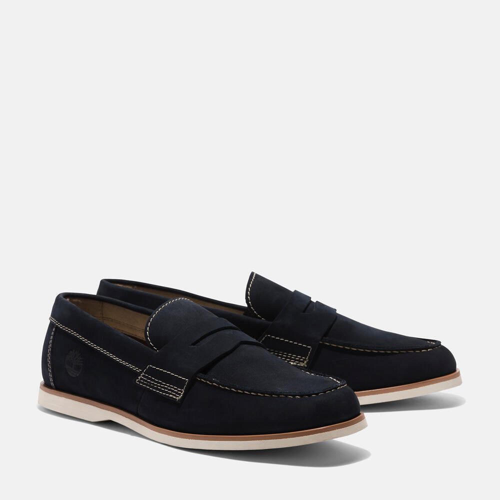 TIMBERLAND CLASSIC SLIP-ON BOAT SHOE FOR MEN IN NAVY