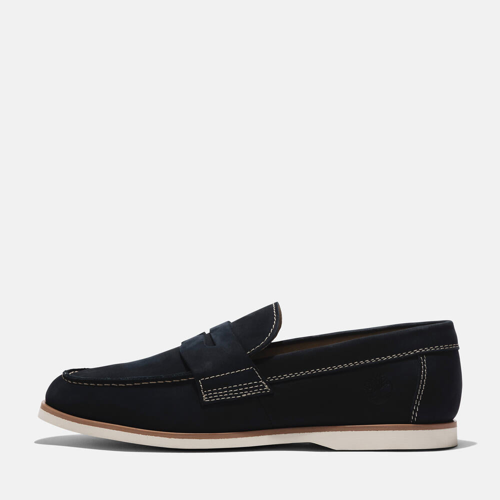 TIMBERLAND CLASSIC SLIP-ON BOAT SHOE FOR MEN IN NAVY
