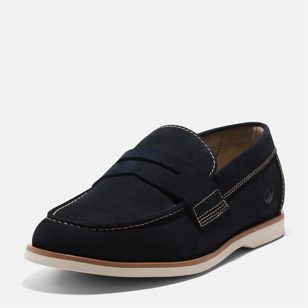 TIMBERLAND CLASSIC SLIP-ON BOAT SHOE FOR MEN IN NAVY