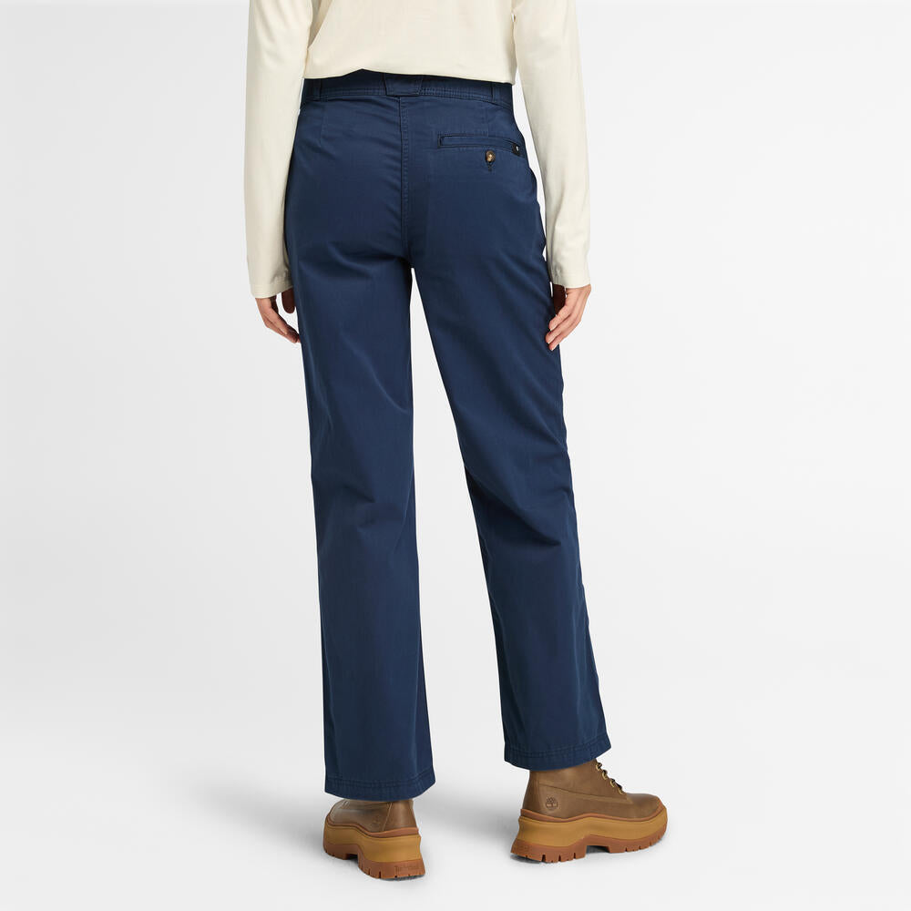 Claremont Classic Straight-Leg Chino Pants for Women