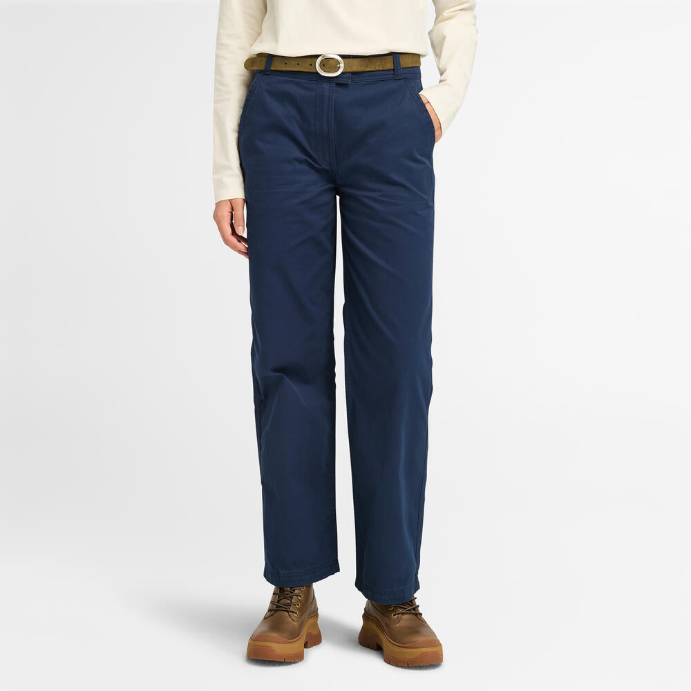 Claremont Classic Straight-Leg Chino Pants for Women