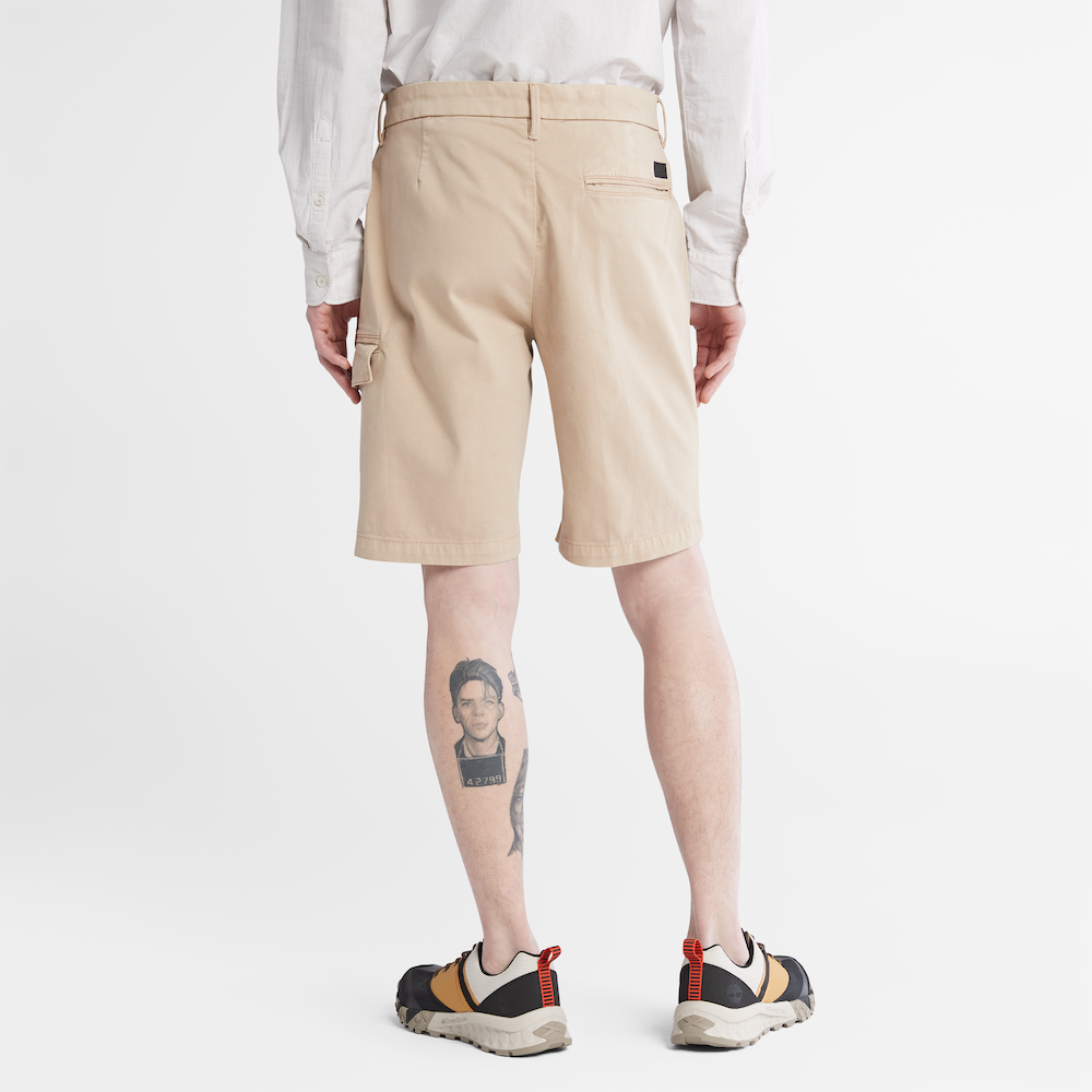 TIMBERLAND OUTDOOR HERITAGE CARGO SHORTS FOR MEN IN BEIGE