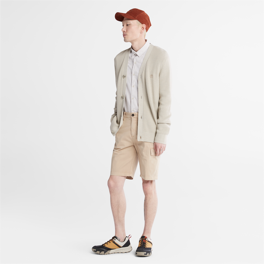 TIMBERLAND OUTDOOR HERITAGE CARGO SHORTS FOR MEN IN BEIGE