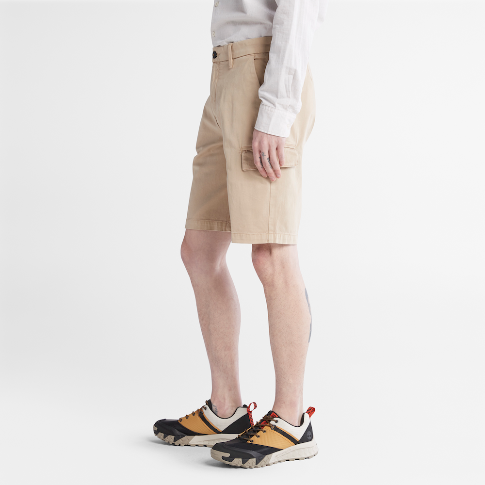 TIMBERLAND OUTDOOR HERITAGE CARGO SHORTS FOR MEN IN BEIGE