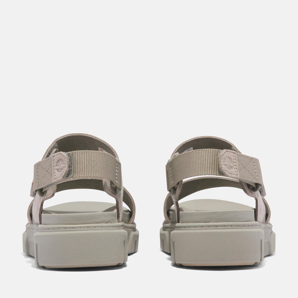 Timberland® Greyfield Two-Strap Sandal for Women. Women's leather sandal with two straps, comfortable footbed, and durable construction. Ideal for warm weather adventures