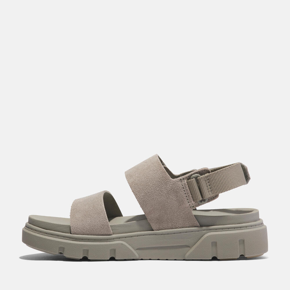 Timberland® Greyfield Two-Strap Sandal for Women. Women's leather sandal with two straps, comfortable footbed, and durable construction. Ideal for warm weather adventures