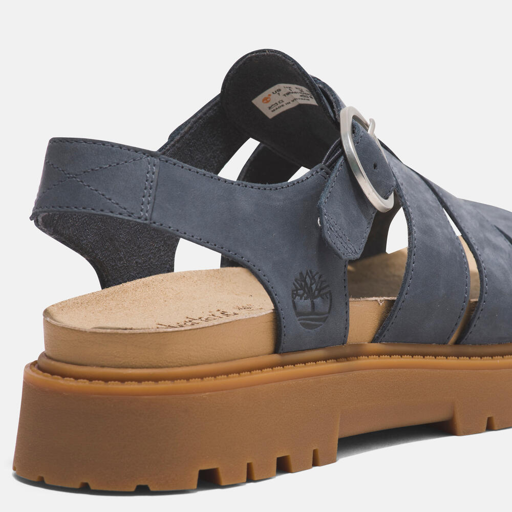 Timberland® Women's Clairemont Way Fisherman Sandal. Leather sandal with adjustable buckle closure, OrthoLite® footbed, and comfortable design.  Perfect for warm weather adventures. 