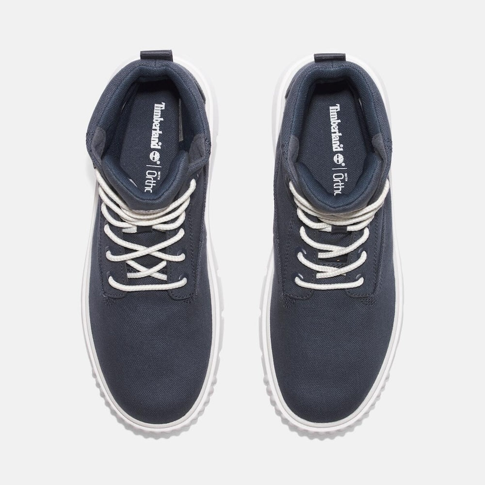 TIMBERLAND GREYFIELD MID LACE-UP BOOT FOR WOMEN IN DARK BLUE