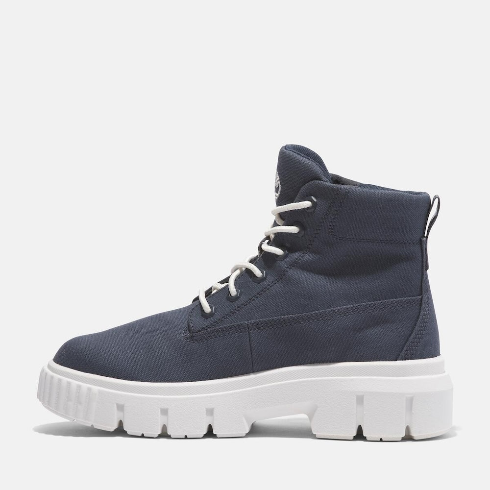 TIMBERLAND GREYFIELD MID LACE-UP BOOT FOR WOMEN IN DARK BLUE