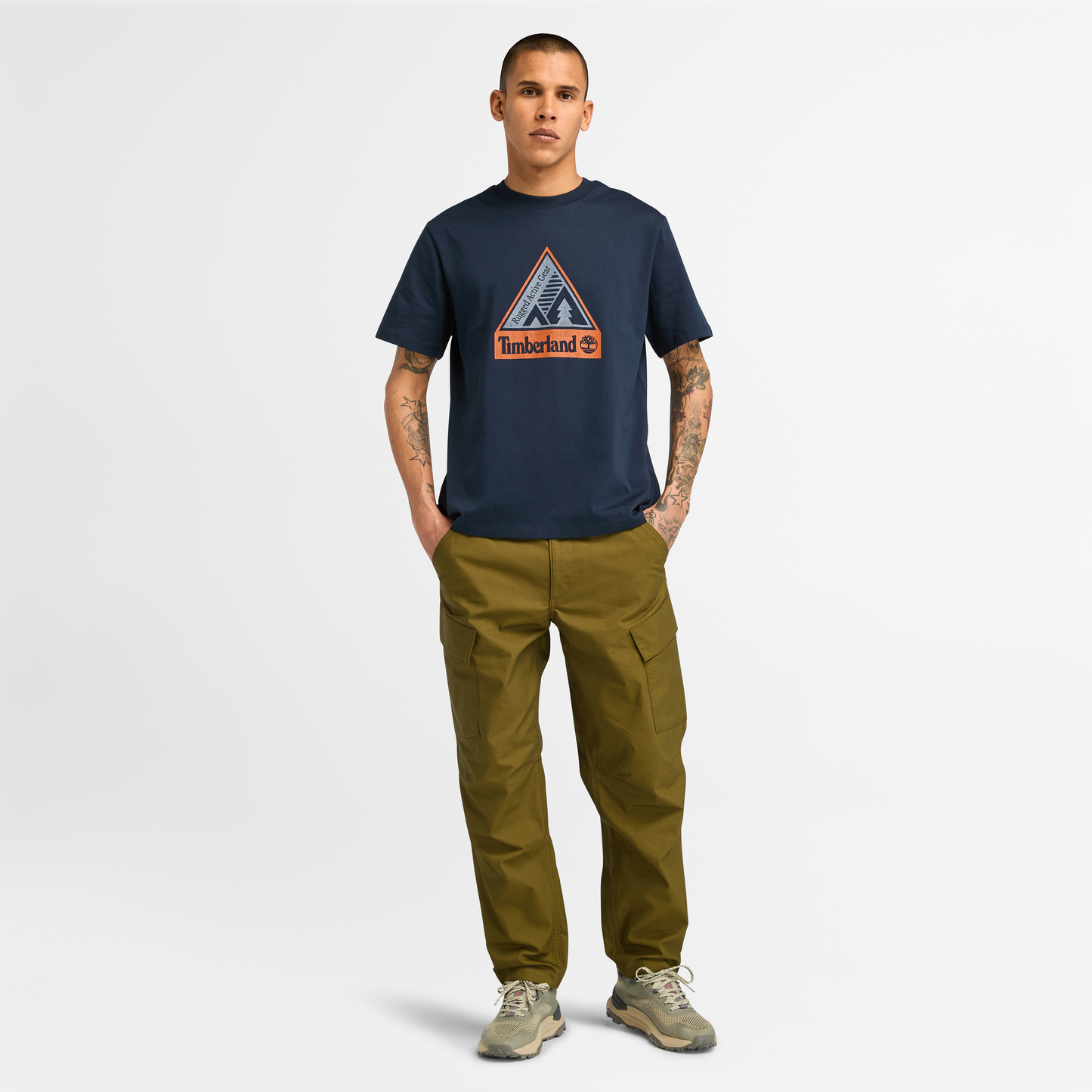 Timberland Black Cotton Men T-Shirt main image 1
