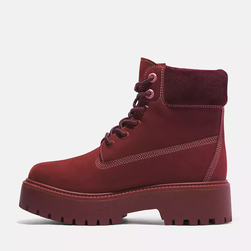 Dark red boots womens best sale