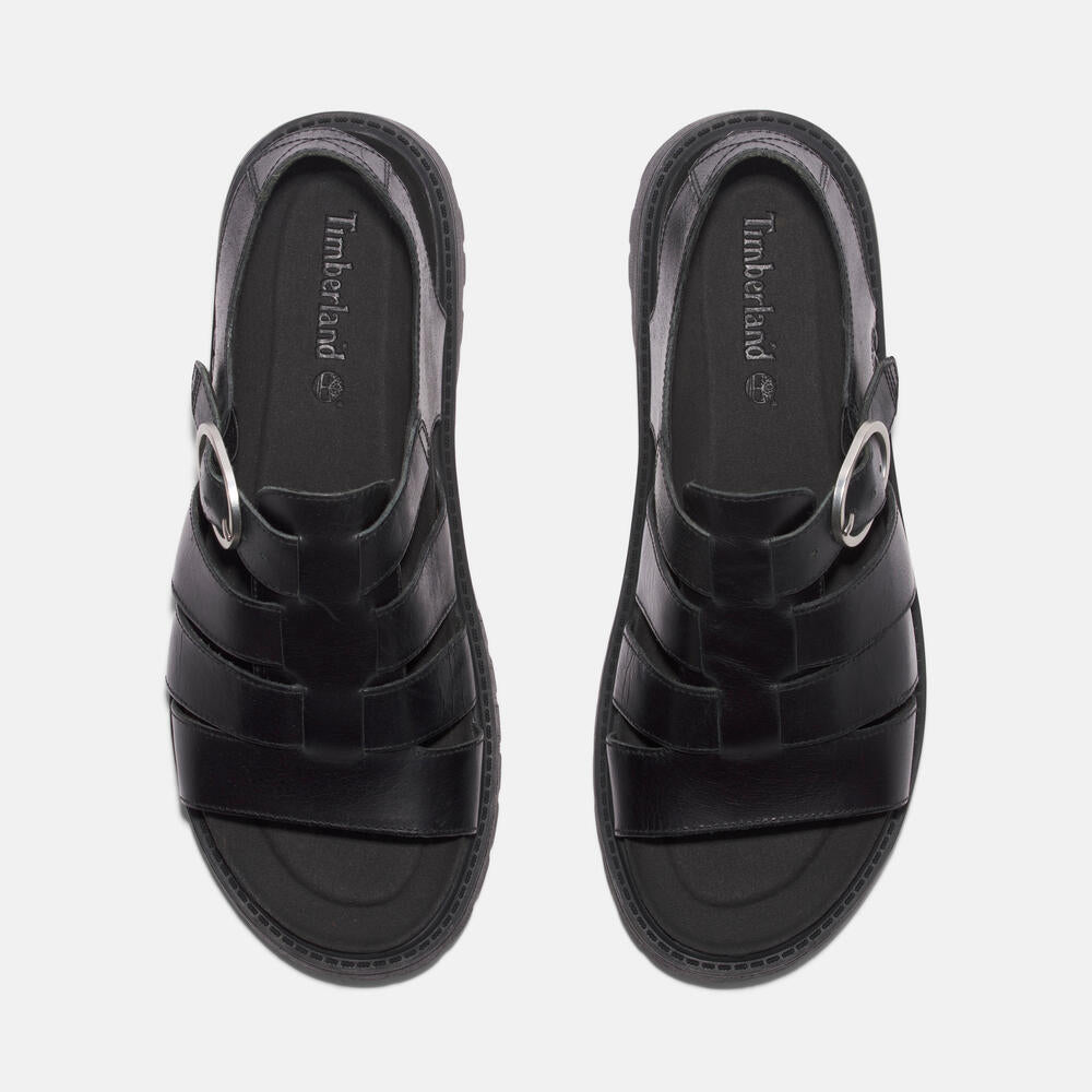 Timberland Women's Clairemont Way Fisherman Sandal. Leather sandal with adjustable buckle closure, OrthoLite footbed, and comfortable design. Perfect for warm weather adventures.