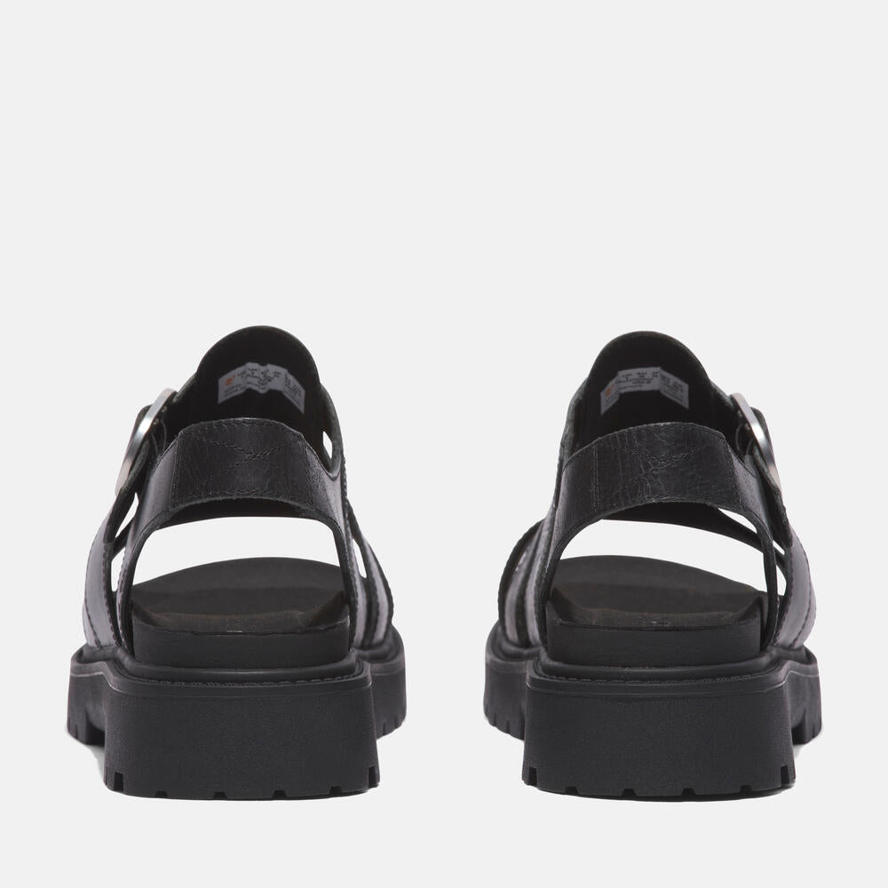 Timberland Women's Clairemont Way Fisherman Sandal. Leather sandal with adjustable buckle closure, OrthoLite footbed, and comfortable design. Perfect for warm weather adventures.