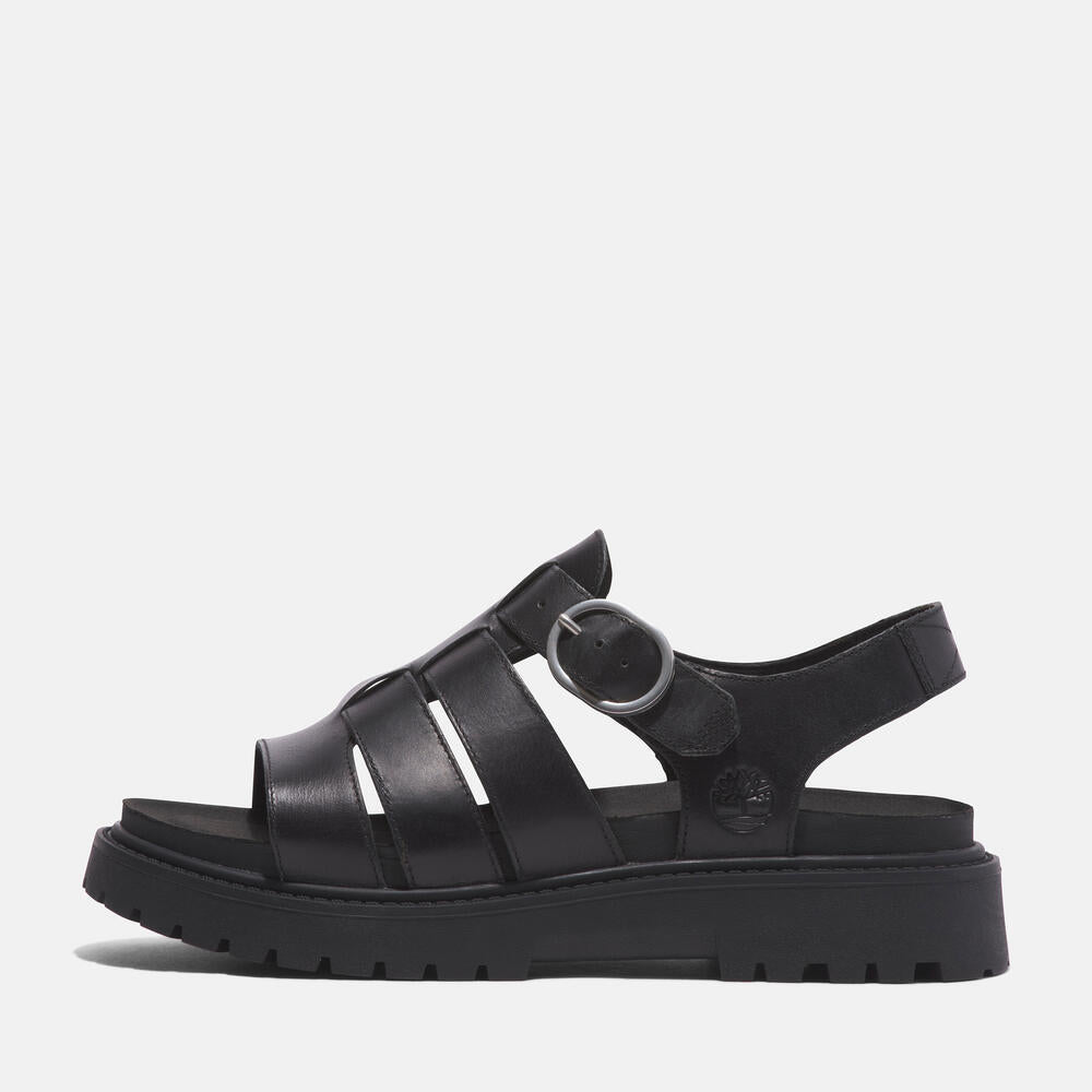 Timberland Women's Clairemont Way Fisherman Sandal. Leather sandal with adjustable buckle closure, OrthoLite footbed, and comfortable design. Perfect for warm weather adventures.