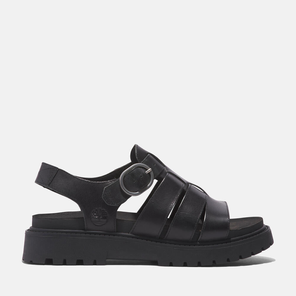 Timberland Women's Clairemont Way Fisherman Sandal. Leather sandal with adjustable buckle closure, OrthoLite footbed, and comfortable design. Perfect for warm weather adventures.