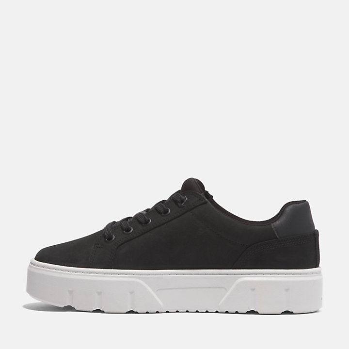 TIMBERLAND LAUREL COURT LACE-UP LOW SNEAKER FOR WOMEN IN BLACK