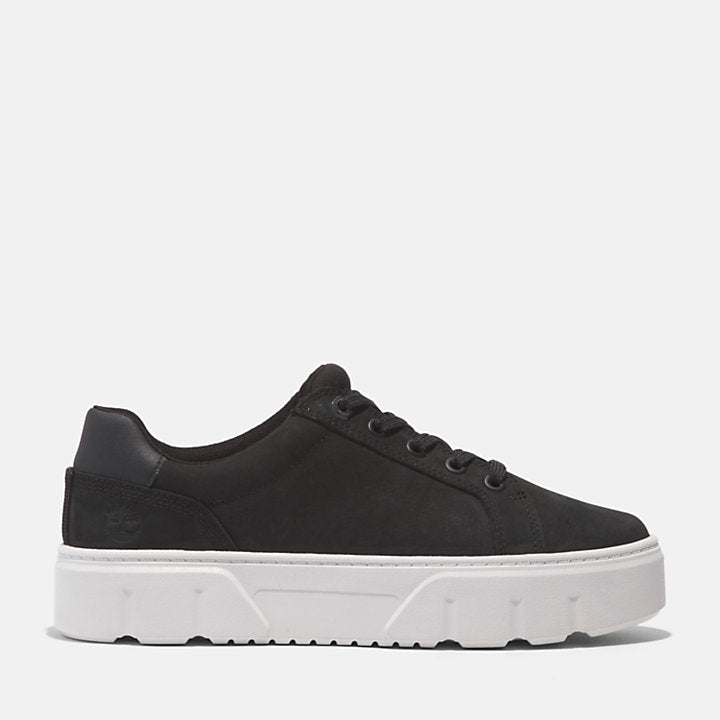TIMBERLAND LAUREL COURT LACE-UP LOW SNEAKER FOR WOMEN IN BLACK