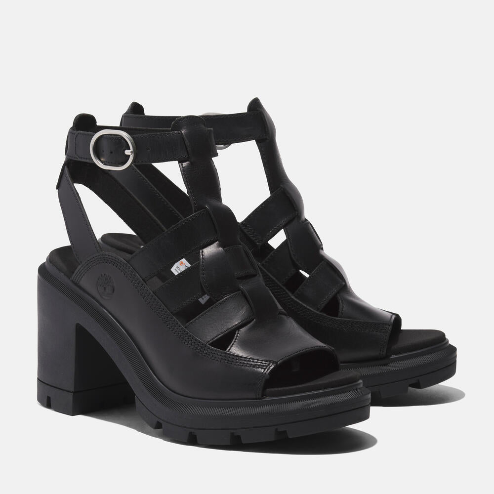 Timberland Allington Heights Fisherman Sandal for Women. Women's leather fisherman sandal with adjustable buckle closure, OrthoLite footbed, and rubber outsole. Stylish and comfortable for various occasions.
