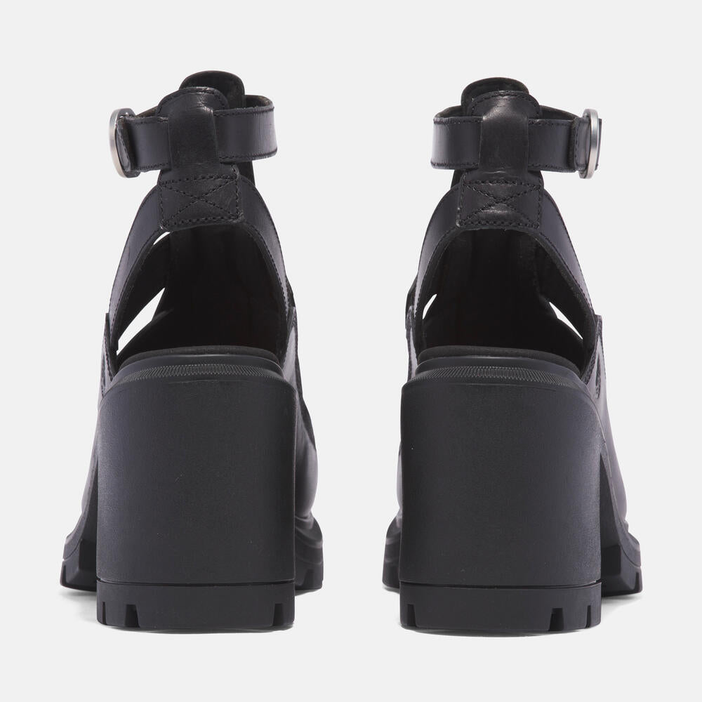 Timberland Allington Heights Fisherman Sandal for Women. Women's leather fisherman sandal with adjustable buckle closure, OrthoLite footbed, and rubber outsole. Stylish and comfortable for various occasions.