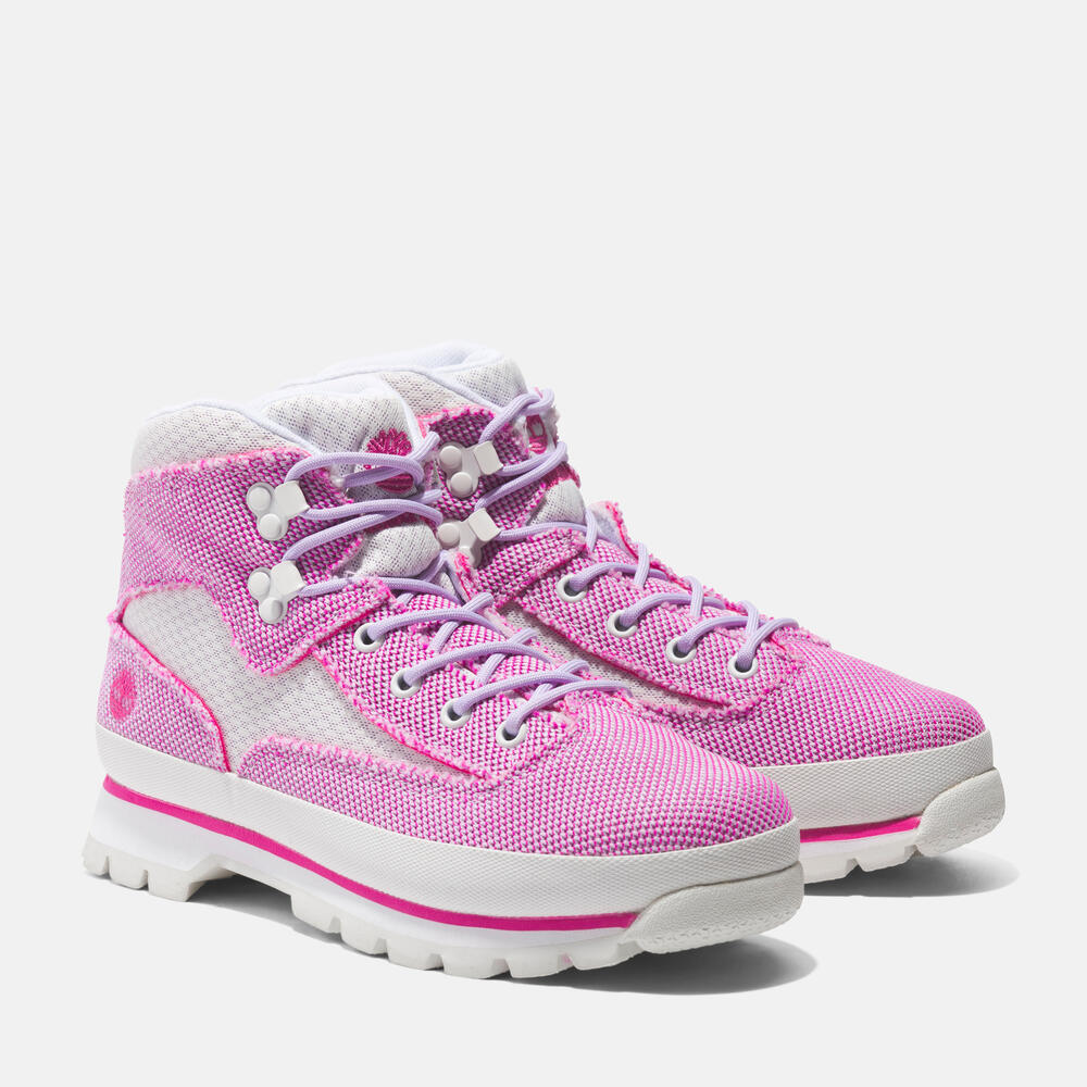 Pick your pink. Durable and versatile, these lace-up boots will help keep you protected and comfortable all day long. They feature an EVA insole and midsole for comfort and a steel shank for arch support. Shop Timberland hikers online. Free shipping and returns.