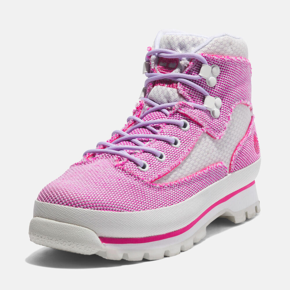 Pick your pink. Durable and versatile, these lace-up boots will help keep you protected and comfortable all day long. They feature an EVA insole and midsole for comfort and a steel shank for arch support. Shop Timberland hikers online. Free shipping and returns.