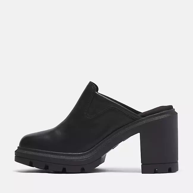 TIMBERLAND ALLINGTON HEIGHTS HEELED CLOG SHOE FOR WOMEN IN BLACK