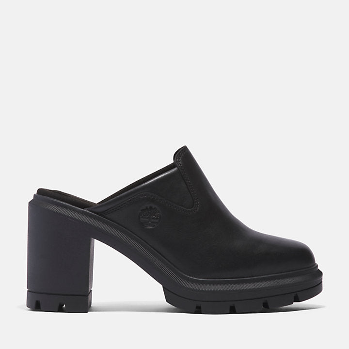 TIMBERLAND ALLINGTON HEIGHTS HEELED CLOG SHOE FOR WOMEN IN BLACK