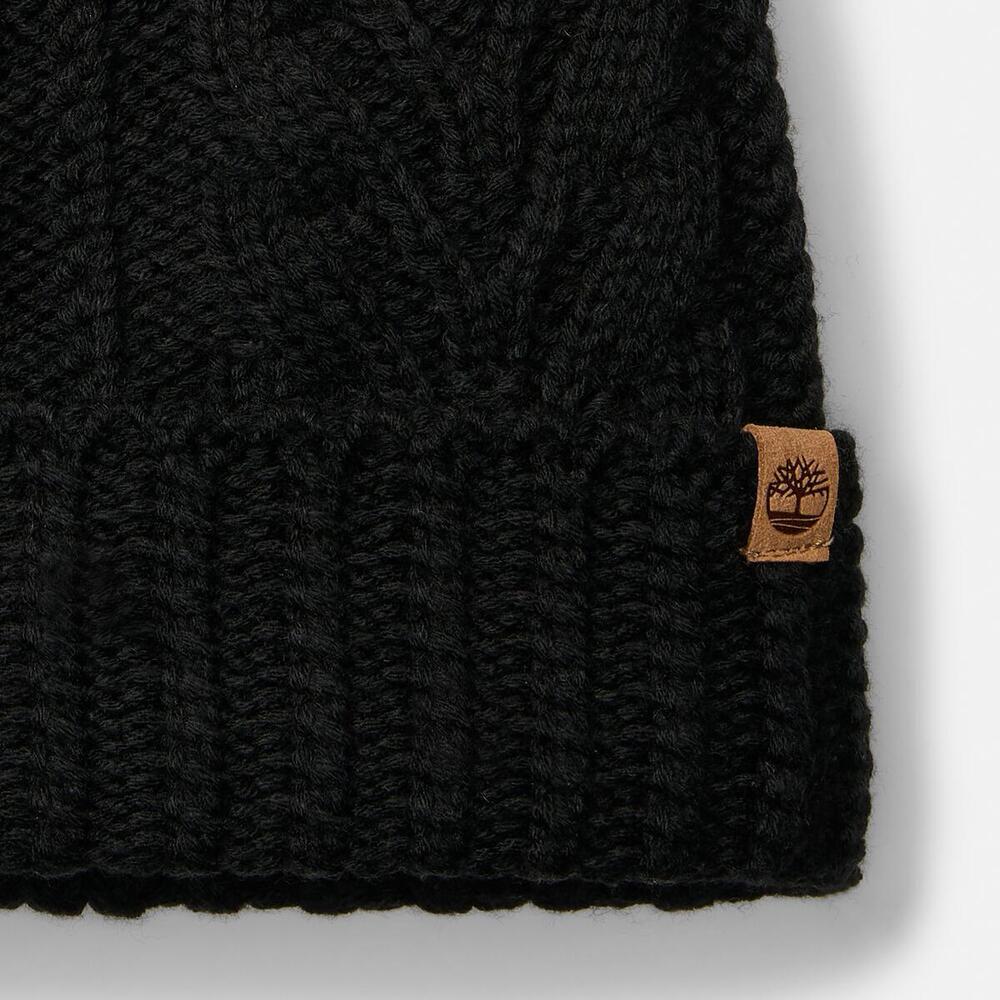 Cable Pom Beanie