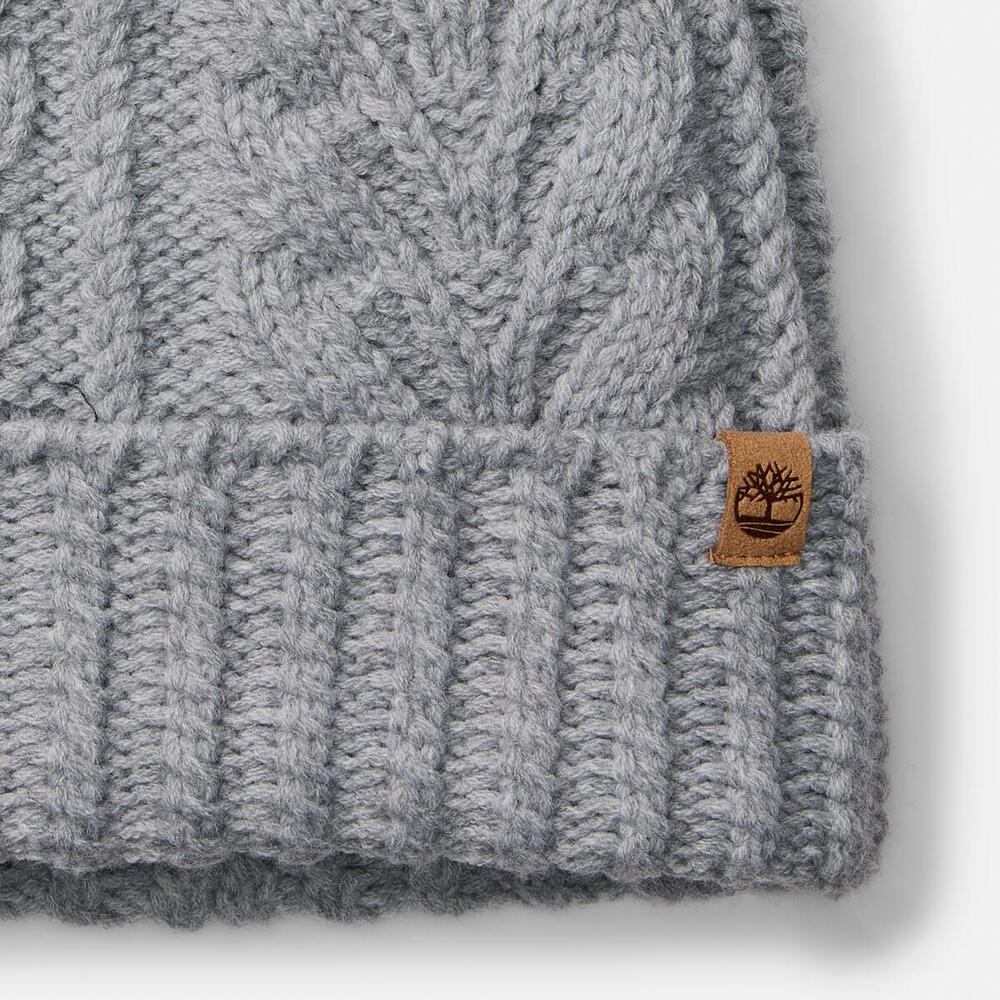 Cable Pom Beanie