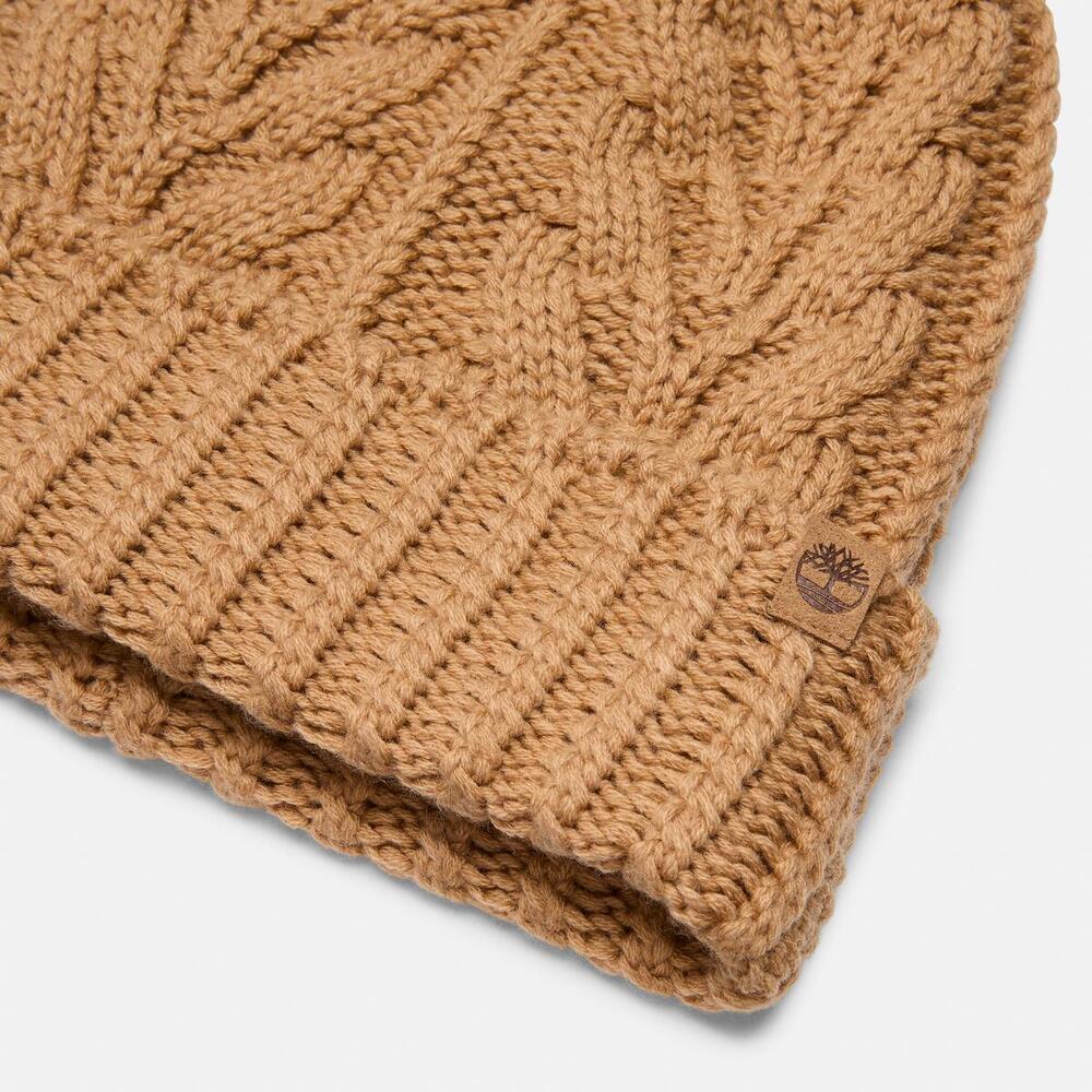 Cable Pom Beanie