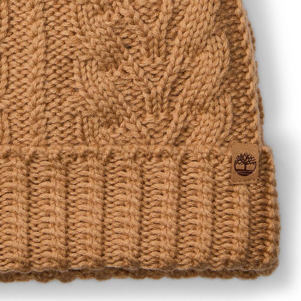 Cable Pom Beanie