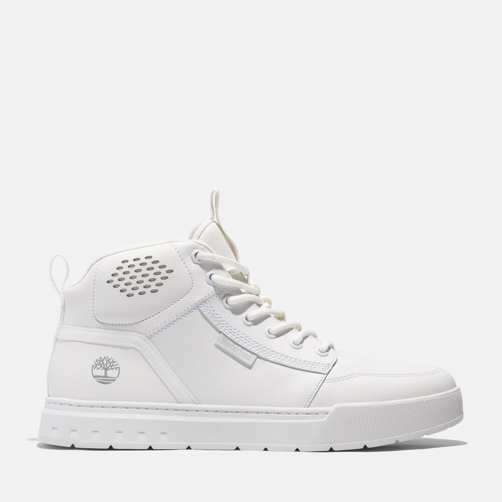 TIMBERLAND MAPLE GROVE MID LACE-UP SNEAKER FOR MEN IN WHITE