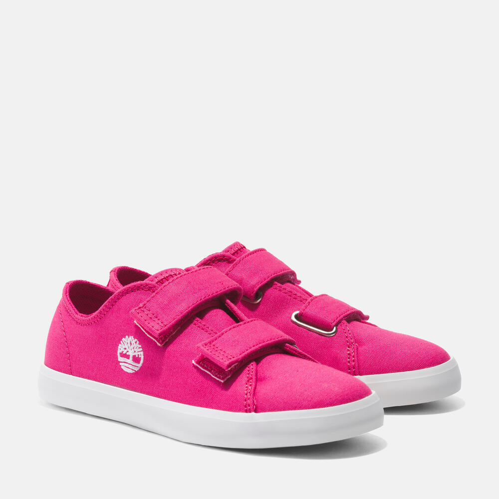 TIMBERLAND NEWPORT BAY HOOK & LOOP SNEAKER FOR YOUTH IN PINK