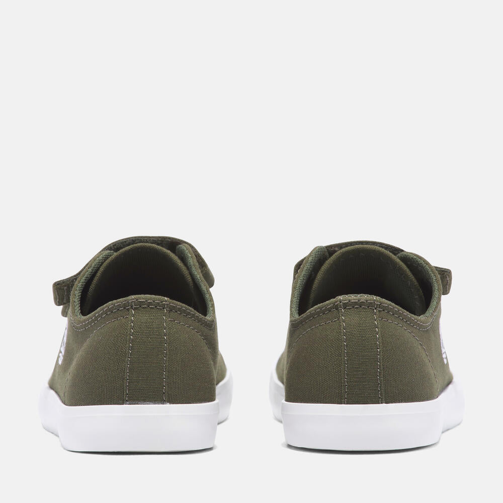 TIMBERLAND NEWPORT BAY HOOK & LOOP SNEAKER FOR YOUTH IN DARK GREEN