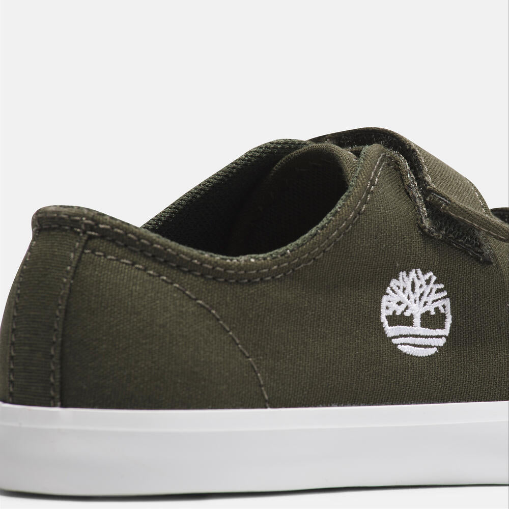 TIMBERLAND NEWPORT BAY HOOK & LOOP SNEAKER FOR YOUTH IN DARK GREEN