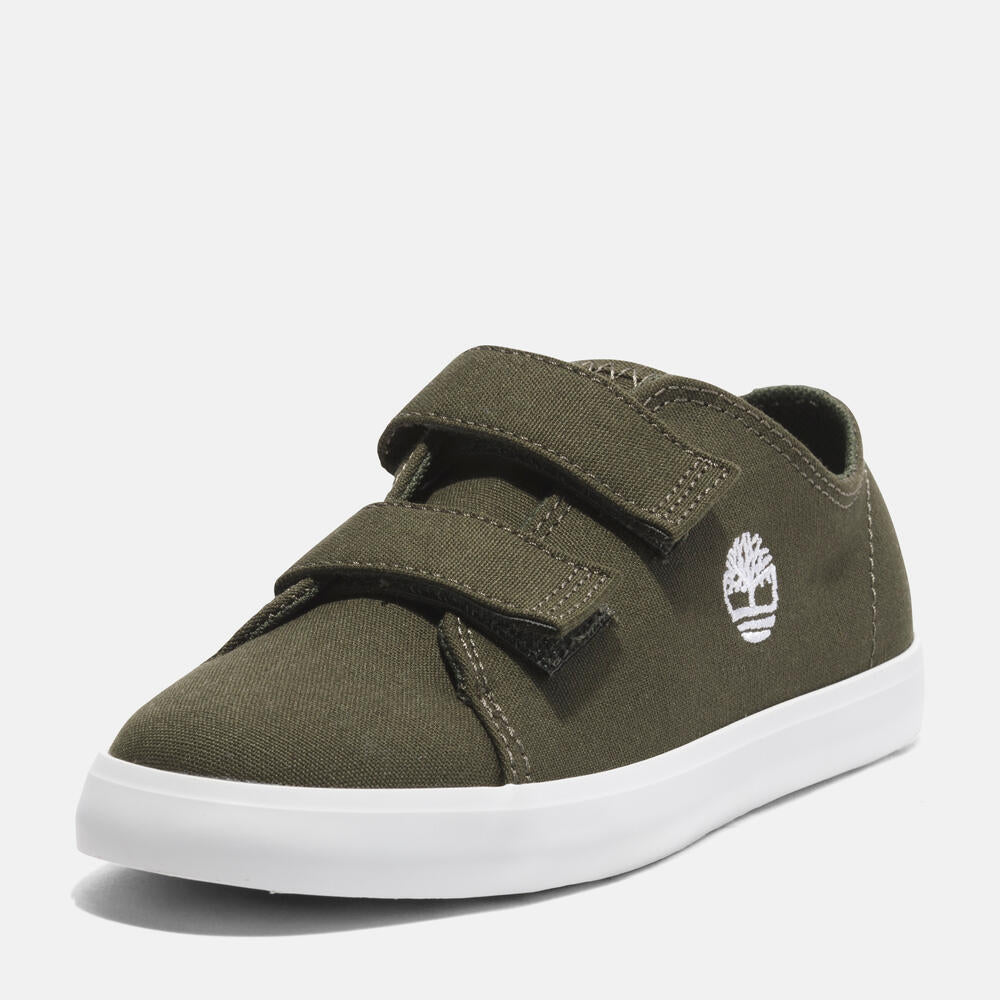 TIMBERLAND NEWPORT BAY HOOK & LOOP SNEAKER FOR YOUTH IN DARK GREEN