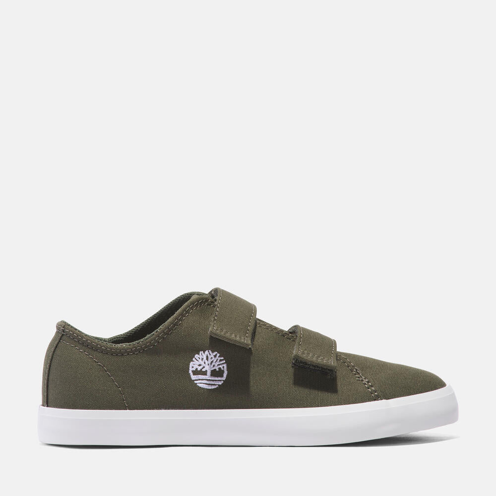 TIMBERLAND NEWPORT BAY HOOK & LOOP SNEAKER FOR YOUTH IN DARK GREEN