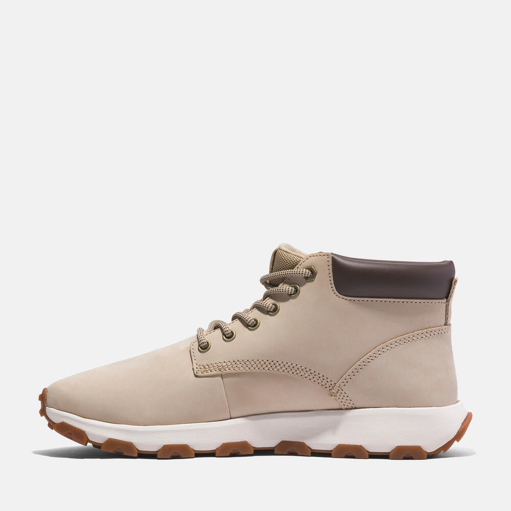 TIMBERLAND WINSOR PARK MID LACE-UP SNEAKER FOR MEN IN LIGHT BEIGE