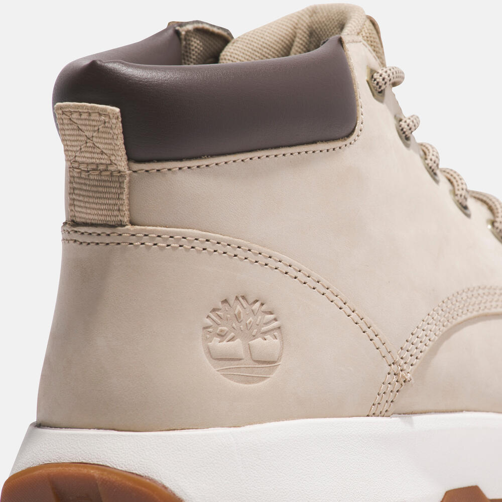 TIMBERLAND WINSOR PARK MID LACE-UP SNEAKER FOR MEN IN LIGHT BEIGE