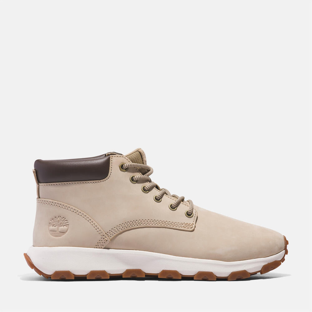 TIMBERLAND WINSOR PARK MID LACE-UP SNEAKER FOR MEN IN LIGHT BEIGE