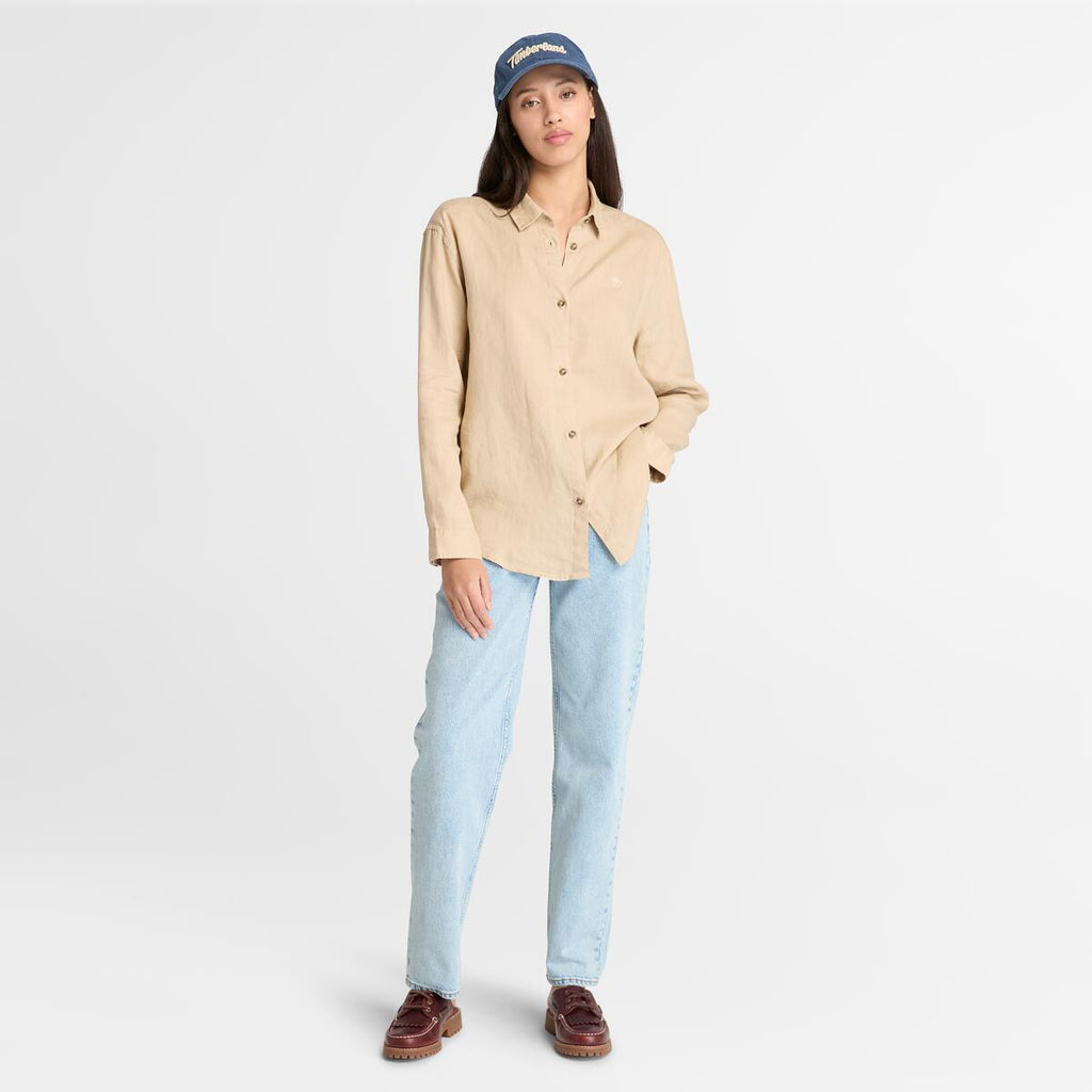 Long Sleeve Linen Shirt for Women