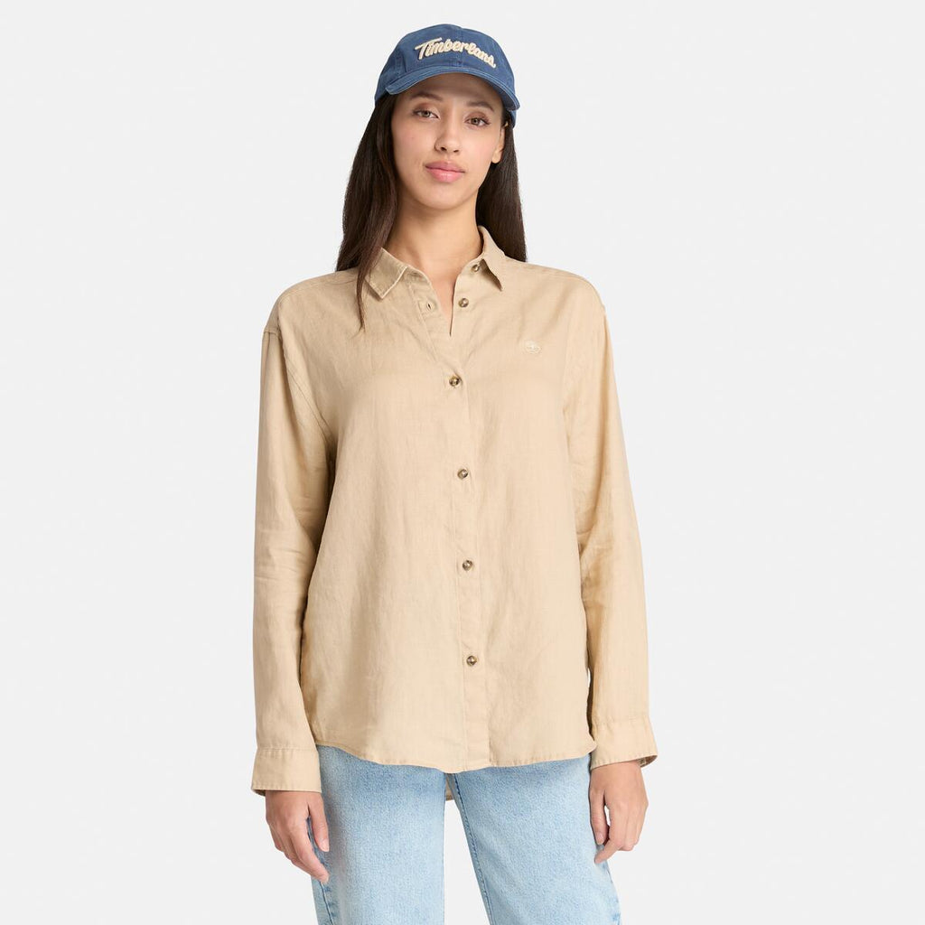 Long Sleeve Linen Shirt for Women