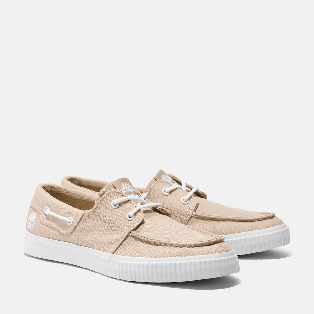 Beige TimberlandÃ‚Â® Mylo Bay Lace-Up Casual Oxford for Men. TencelÃ¢â€žÂ¢ Lyocell and RefibraÃ¢â€žÂ¢ upper for sustainability and breathability. Recycled lining. EVA footbed for comfort. Lace-up closure for fit. Classic oxford silhouette. Beige color for style