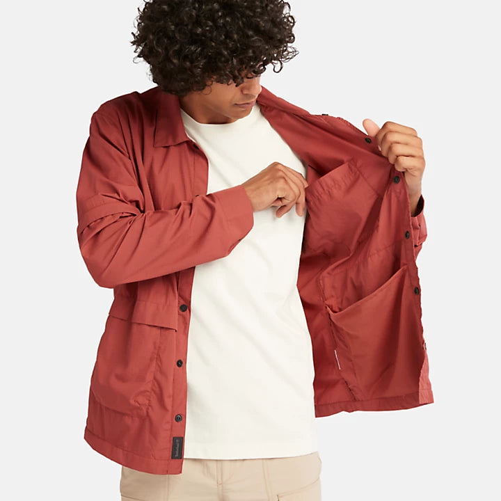 TIMBERLAND DURABLE WATER REPELLENT 2-IN-1 OVERSHIRT FOR MEN IN RUSTED