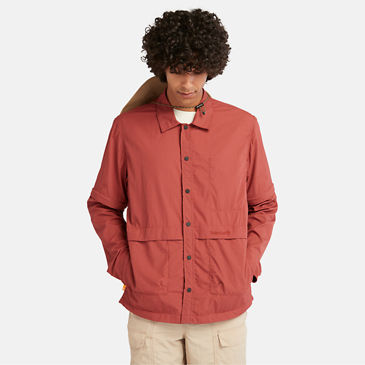TIMBERLAND DURABLE WATER REPELLENT 2-IN-1 OVERSHIRT FOR MEN IN RUSTED