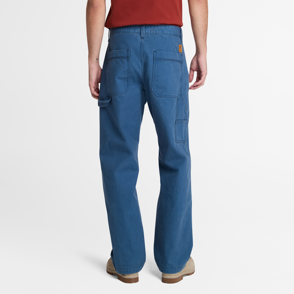Rindge Washed Canvas Carpenter Pants for Men