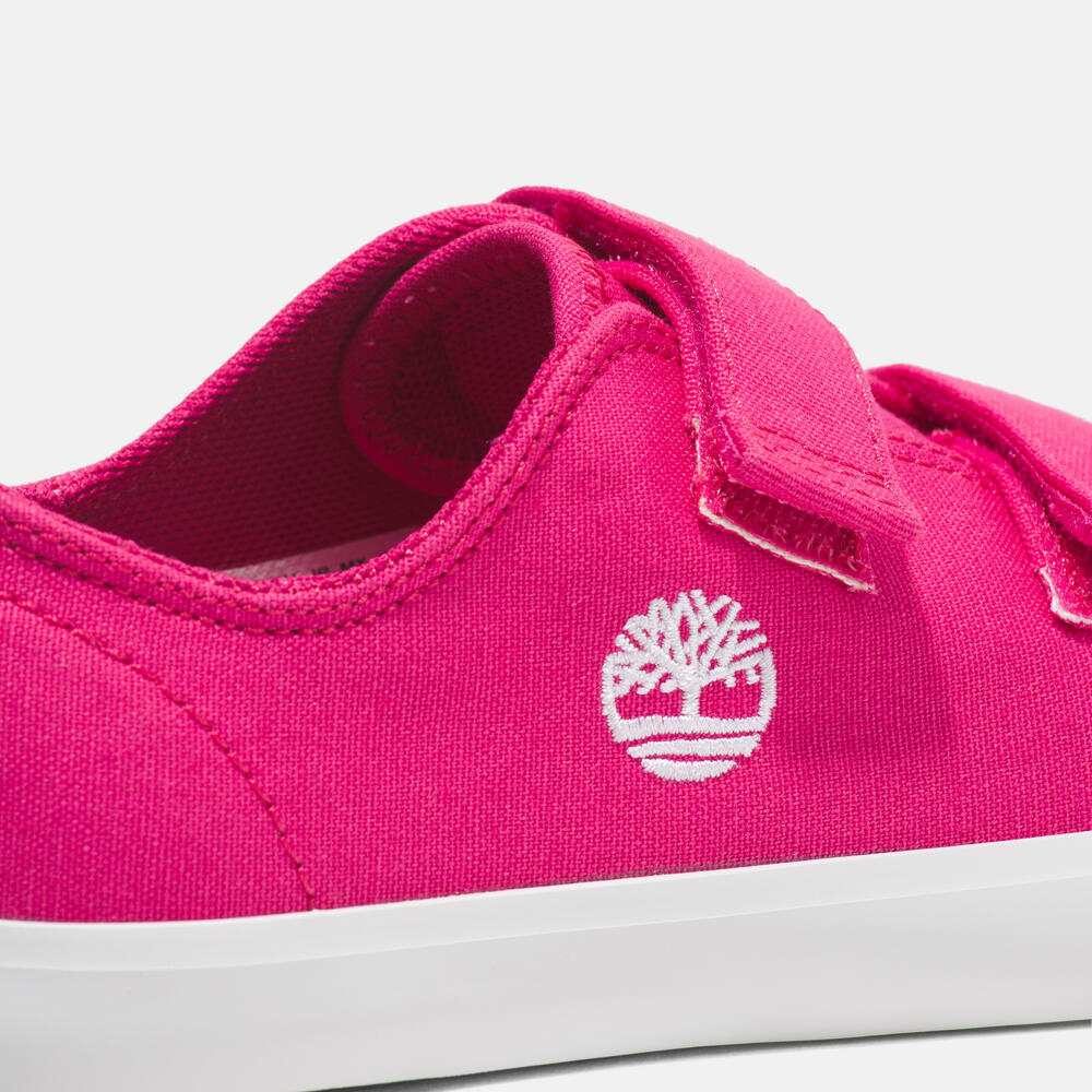 TIMBERLAND NEWPORT BAY HOOK & LOOP SNEAKER FOR TODDLER IN BRIGHT PINK