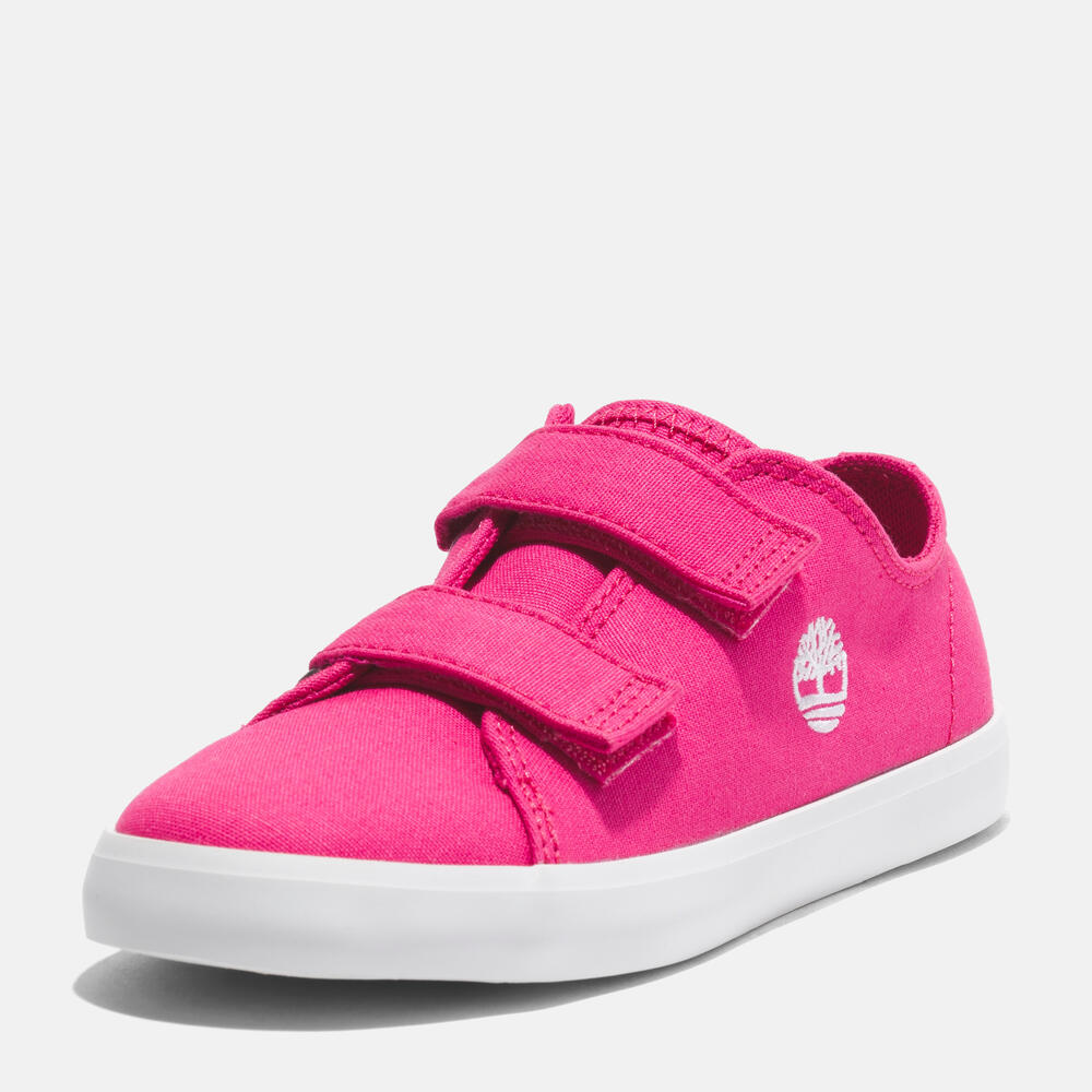 TIMBERLAND NEWPORT BAY HOOK & LOOP SNEAKER FOR TODDLER IN BRIGHT PINK